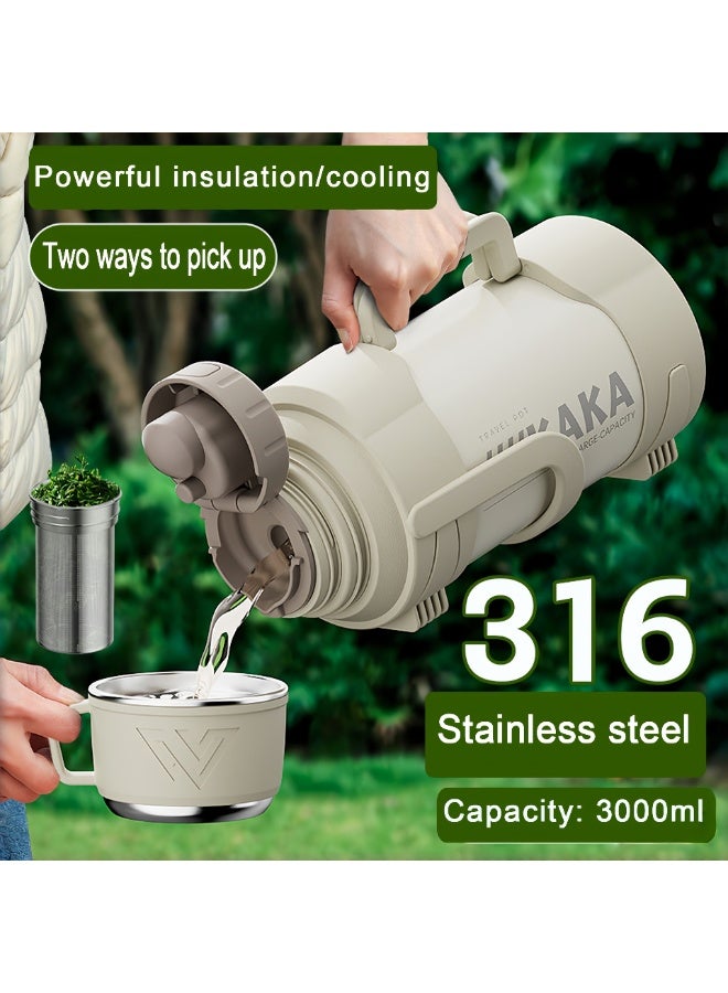 New Modern Thermal Thermos - Made of stainless steel with a double insulating layer, maintains temperature for the longest period. - Image 4