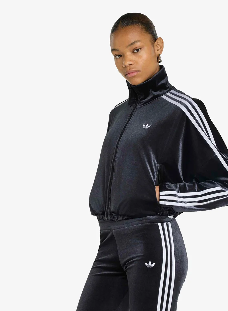 Adidas Originals Track Top With Ruched And Bow