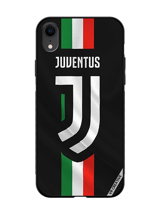 VR CREATIVE Protective Case Cover For Apple iPhone XR Juventus Logo Design Multicolour - Image 1