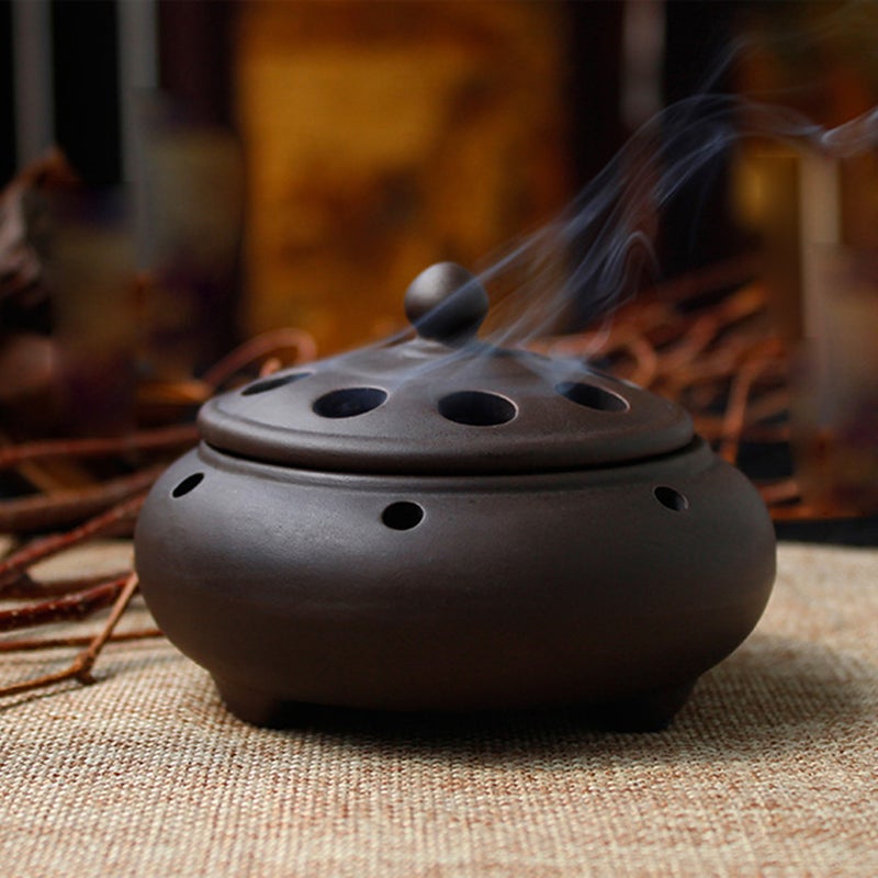 2pcs Unique Incense Burner Antique Incense Burner Holder Incense Tray Bowl (9.5x7cm) - Image 4