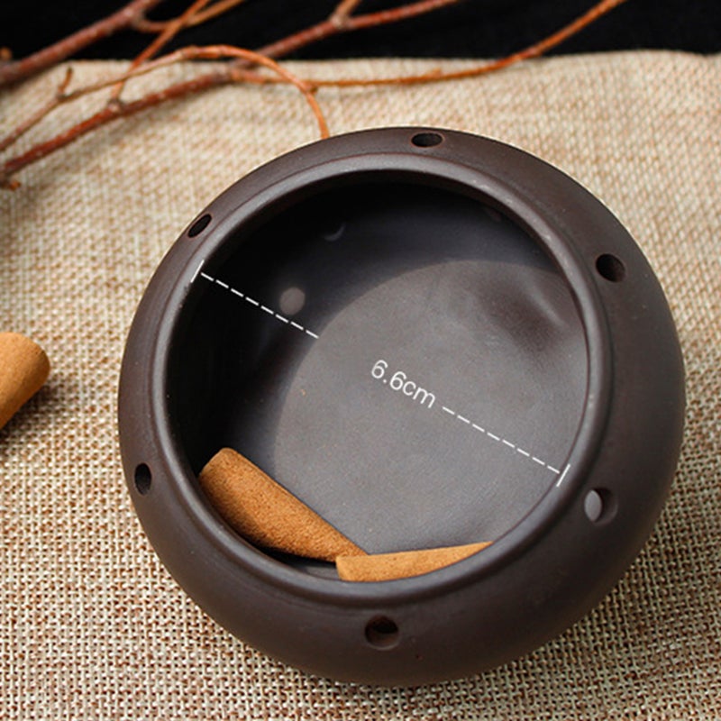 2pcs Unique Incense Burner Antique Incense Burner Holder Incense Tray Bowl (9.5x7cm) - Image 5