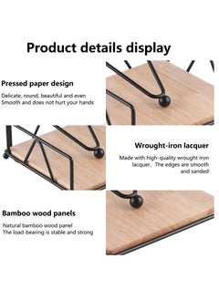 Excefore Flat Paper Napkin Holder, Dinner Napkin Holder with Dispenser Arm, for Table, Kitchen, Countertops and Outdoor Tables, Black  - Image 4