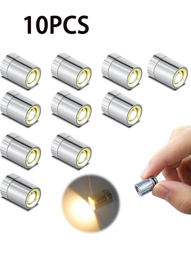 مصباح LED صغير، 10 مصباح بقوة بطارية صغيرة SMD لمشاريع DIY، مصابيح LED صغيرة لمنازل الدمى، شخصيات العمل، بناء الألعاب (أبيض دافئ) - Image 1