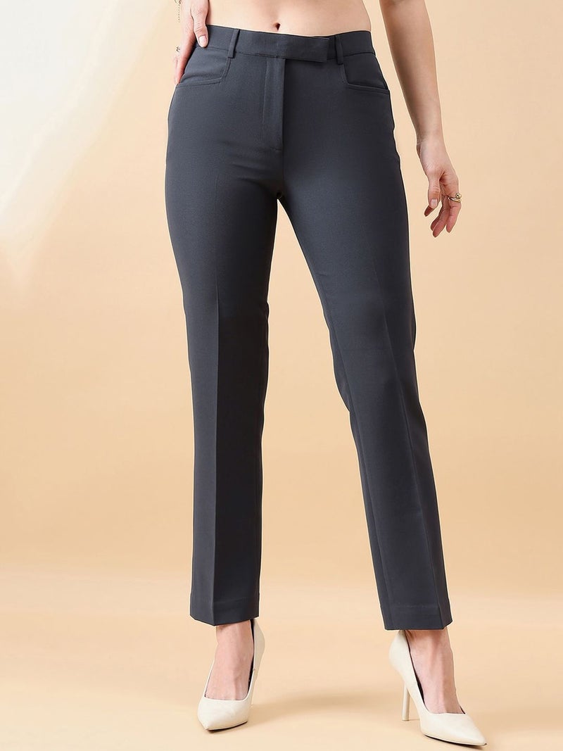 Powersutra Comfort Fit Stretch Pants for Women - Dark Grey - Image 1