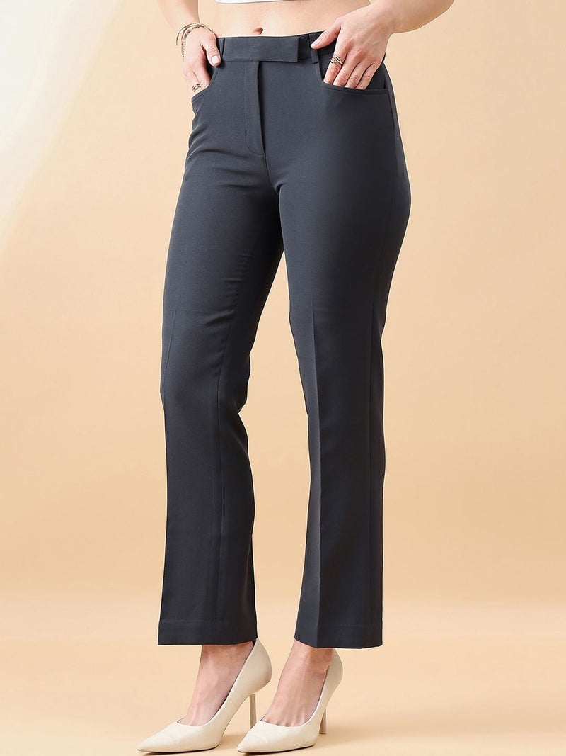 Powersutra Comfort Fit Stretch Pants for Women - Dark Grey - Image 3