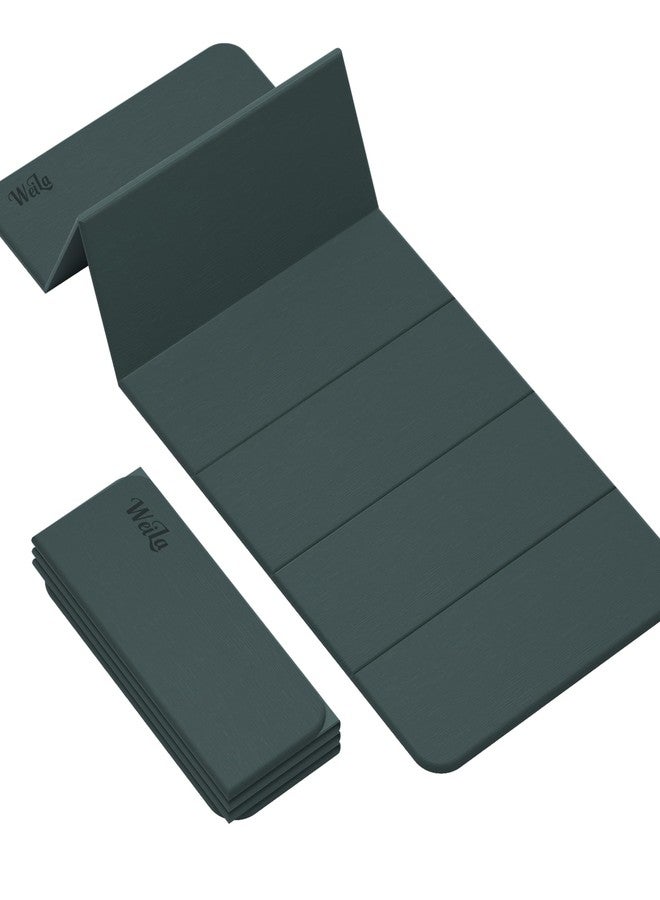 WEILA 1/2 Inch Extra Thick Yoga Mat Pilates Equipment, 69"x24" Odorless Workout Mats for Home Gym, Non-slip Exercise Mats for Women Men Home Workout, Foldable Yoga Mats for Travel Camping Sleeping(Avocado) - Image 1