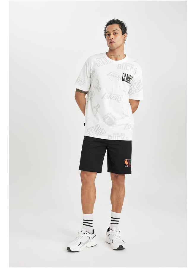 DeFacto - Man Boxy Fit Crew Neck Short Sleeve Knitted T-Shirt - Image 1