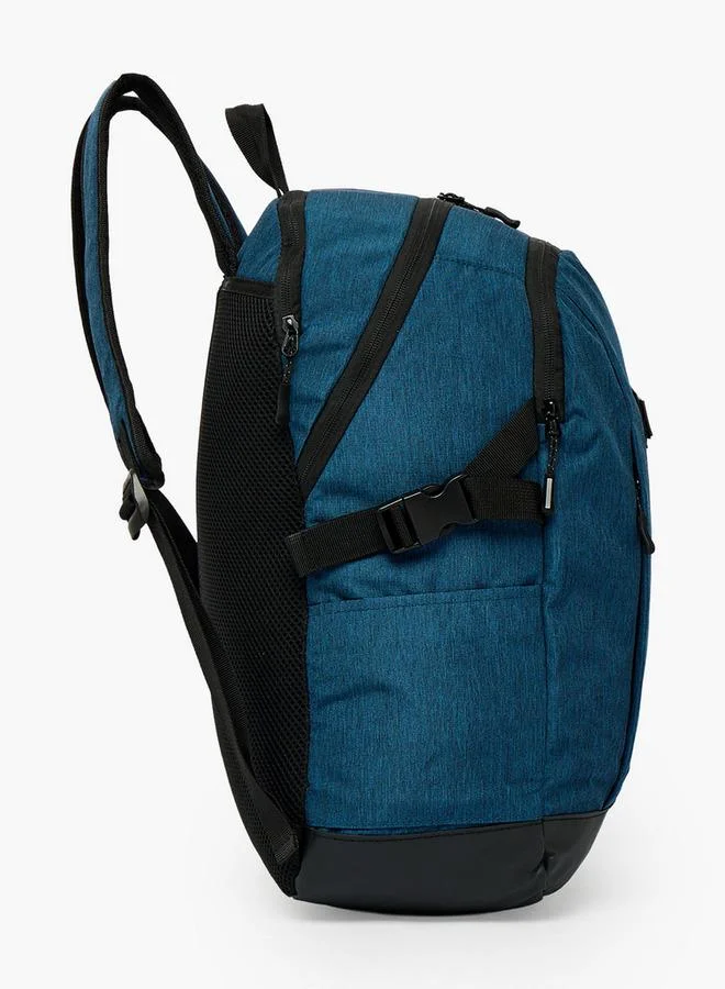 Kappa NAVY Textured School Backpack For Boys 8-13 Years With Pencil Pouch - 17 Inches - 14.5x33.5x33.5 CM  | Best Price UAE