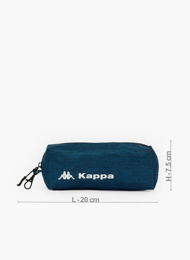 Kappa NAVY Textured School Backpack For Boys 8-13 Years With Pencil Pouch - 17 Inches - 14.5x33.5x33.5 CM  | Best Price UAE