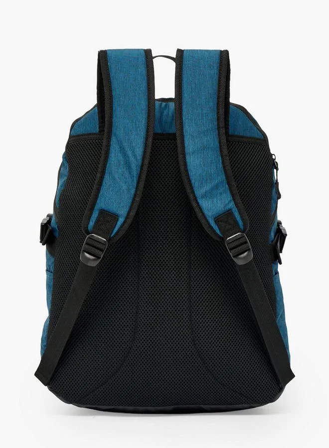 Kappa NAVY Textured School Backpack For Boys 8-13 Years With Pencil Pouch - 17 Inches - 14.5x33.5x33.5 CM  | Best Price UAE