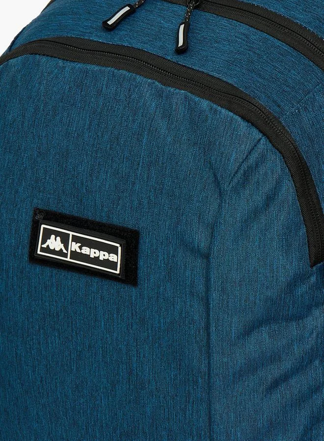 Kappa NAVY Textured School Backpack For Boys 8-13 Years With Pencil Pouch - 17 Inches - 14.5x33.5x33.5 CM  | Best Price UAE