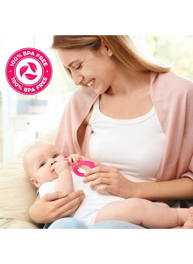 سبريك ألعاب التسنين للأطفال، عضاضات من السيليكون الآمن غذائيًا بنسبة 100% للأطفال من سن 0 إلى 6 أشهر، ألعاب عضاضة للأطفال من سن 0 إلى 6 أشهر خالية من مادة BPA، ألعاب مضغ للأطفال لتلبية احتياجات المص، لعبة تسنين للأطفال - Image 5