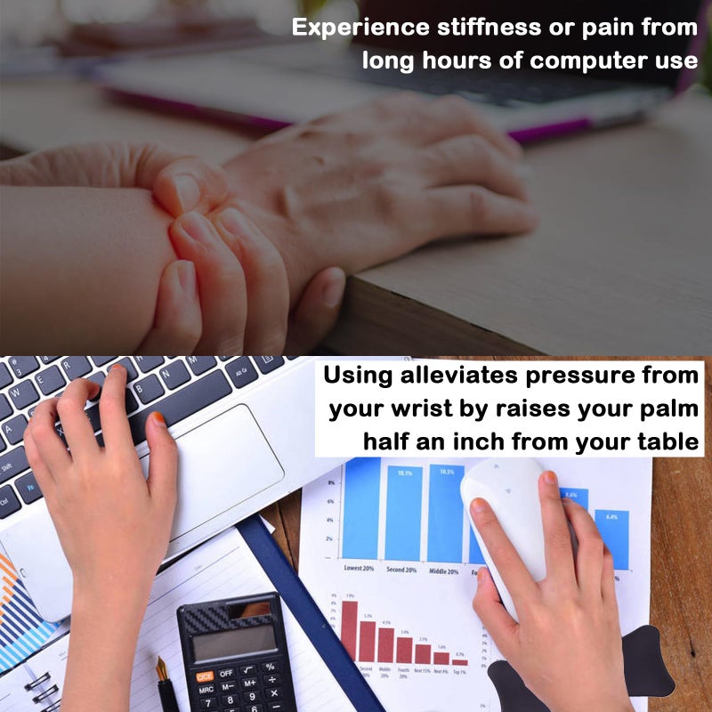 EYSOFT Ergonomic Gliding Palm Rest, Wrist Rest Pad,Sliding Wrist Pad That Moves with Mouse, Designed for Carpal Tunnel Syndrome, Support for Office, Computer, Laptop, Mac, Lightweight with 4 Scroll Wheel - Image 4