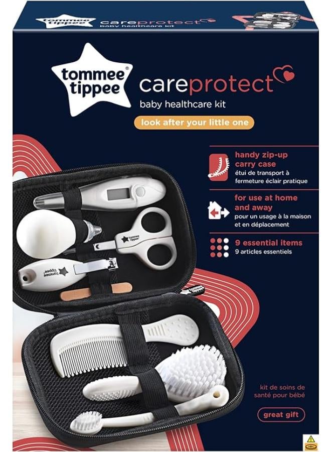 Tommee Tippee Baby Healthcare and Grooming Kit, 9x Essential Newborn Care Items for Home and Travel, Wipe-Clean and Waterproof Travel Case - Image 2