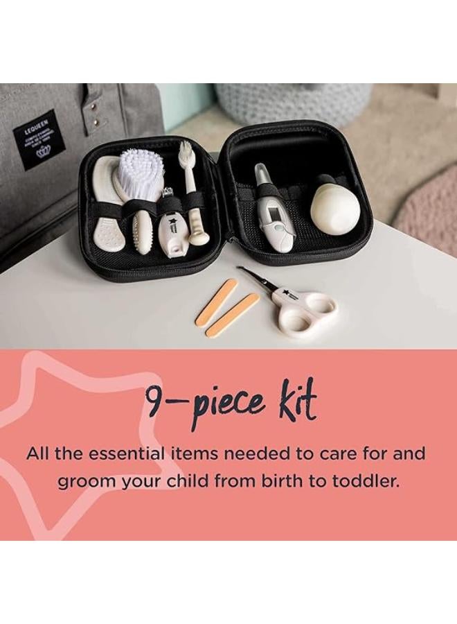 Tommee Tippee Baby Healthcare and Grooming Kit, 9x Essential Newborn Care Items for Home and Travel, Wipe-Clean and Waterproof Travel Case - Image 3