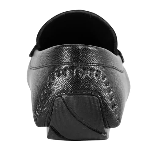 Guess Men's ALAI Driving Style Loafer, Black 001, 8 - Image 3