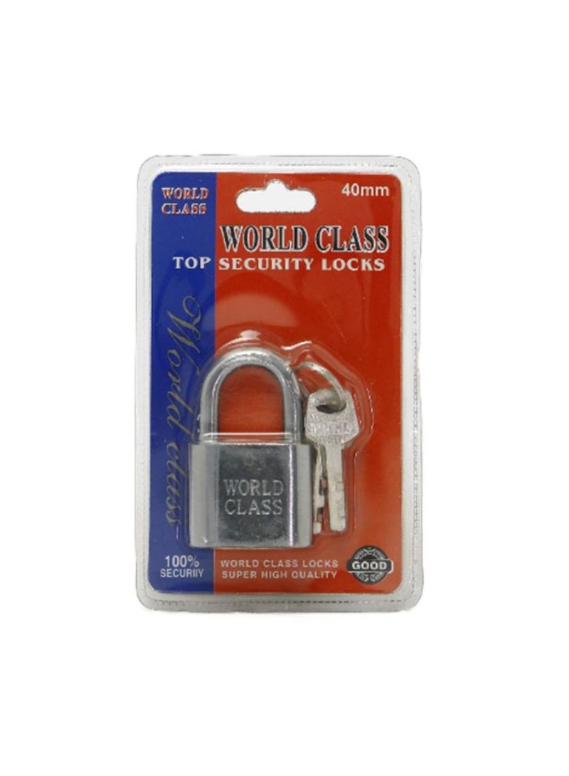 0046 (40Mm) World Ball Padlock Chrome 