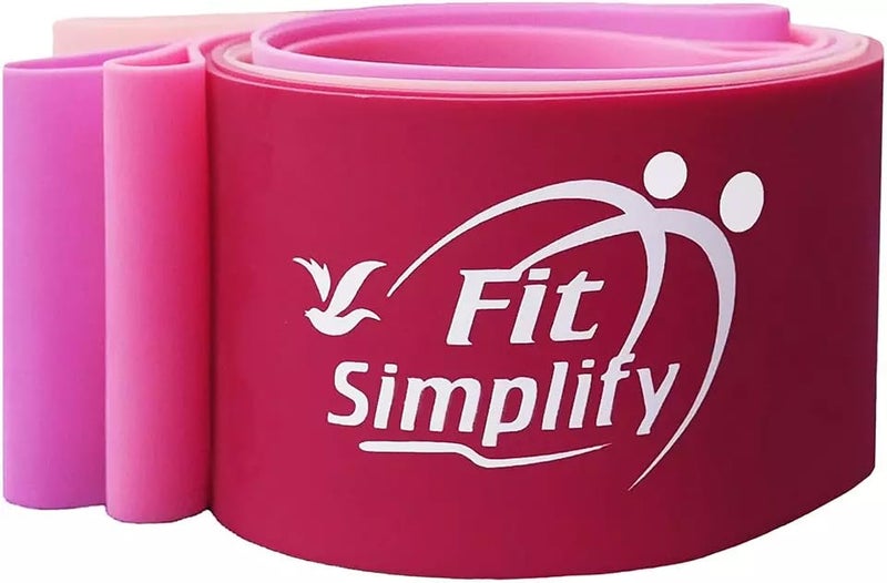 Fit Simplify Resistance Loop Exercise Bands with Instruction Guide and Carry Bag, Set of 5 - Image 4