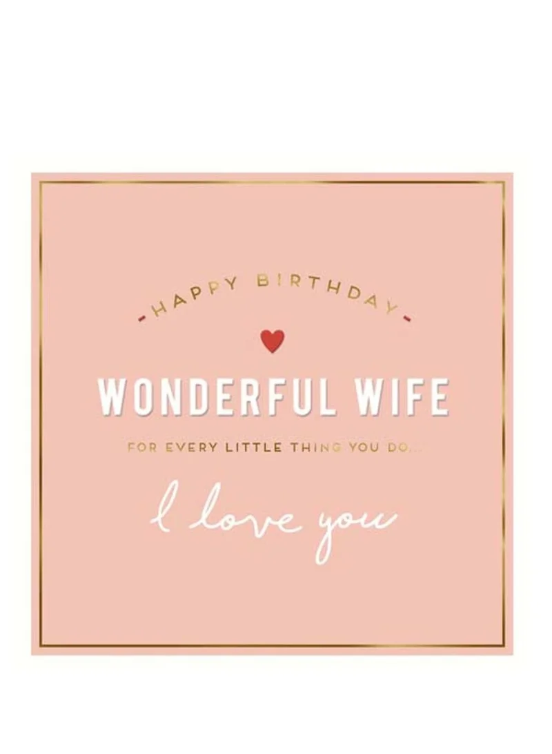 بيجمينت Happy Birthday Wife Greeting Card