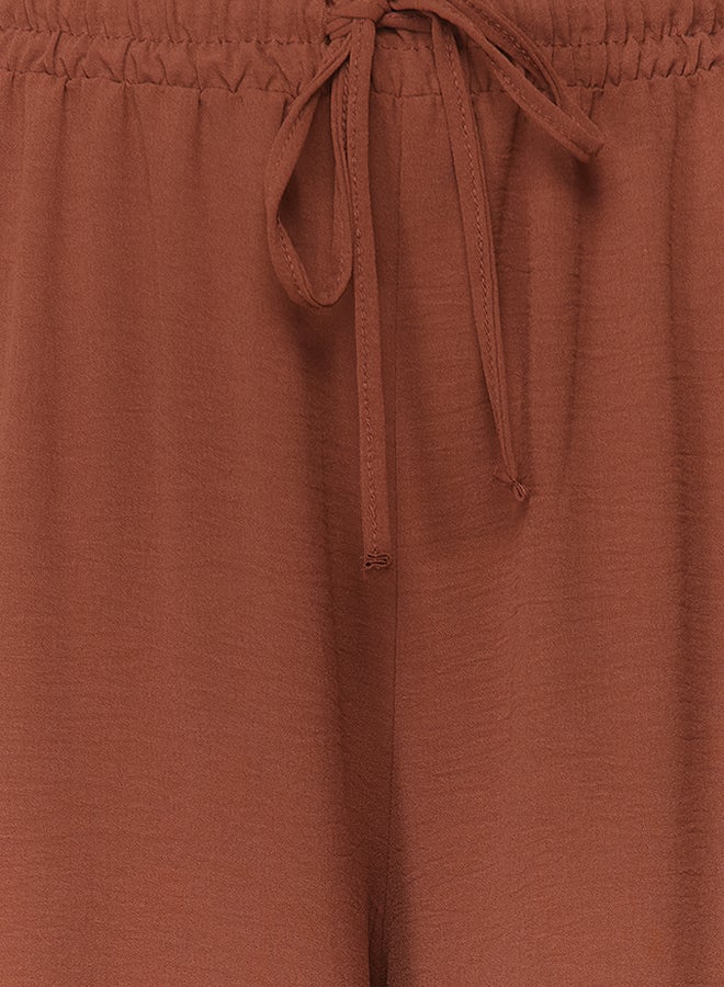 trendyol Brown Loose Leg Woven Pants TCTSS22PL0240  - Image 4