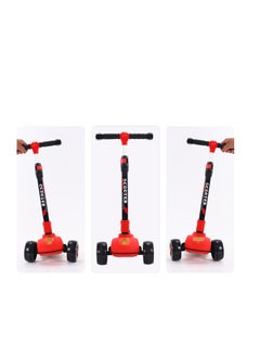 HaveDream Children's Scooter, Foldable Scooter - With Flashing Leather (Red) Suitable For Height 90-120cm  - Image 5