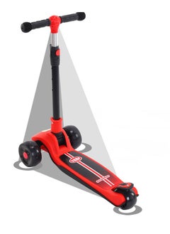 HaveDream Children's Scooter, Foldable Scooter - With Flashing Leather (Red) Suitable For Height 90-120cm  - Image 3