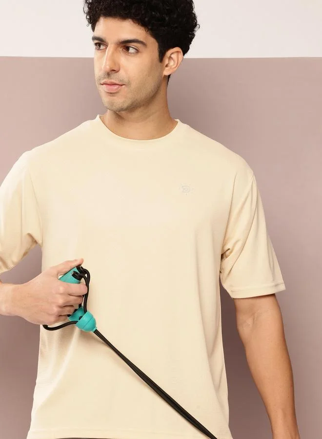 Dillinger Men Solid Round Neck Relaxed T-Shirt