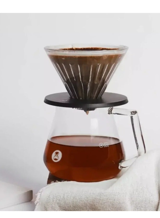 TIMEMORE Drip Set v60, A Coffee Machine Consisting Of A Funnel And a Glass Server 01 - Image 2