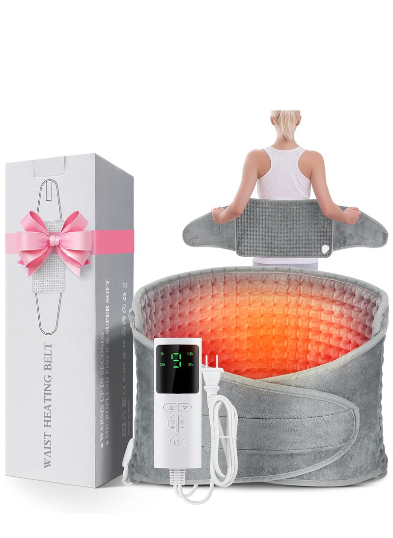 AMINAC Electric Heating Pad for Back Pain Relief with Adjustable Belt, 9 Heat Levels & 4 Timer Auto Off, Fast Soft Heat Pad for Cramps, Lumbar, Neck, Shoulder – A Warm Gift for Family  - Image 1