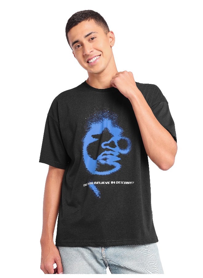 Beyoung Destiny Printed Oversized T-shirt for Men  - Image 1