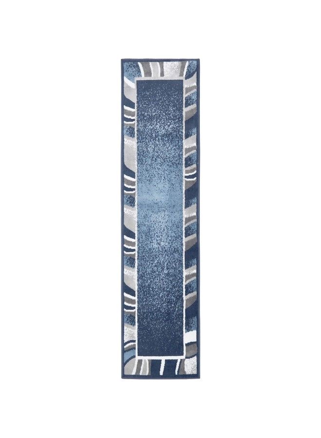 Home Dynamix Lyndhurst Rotana Modern Area Rug Contemporary Blue Gray Ivory 1'9"X7'2" - Image 3