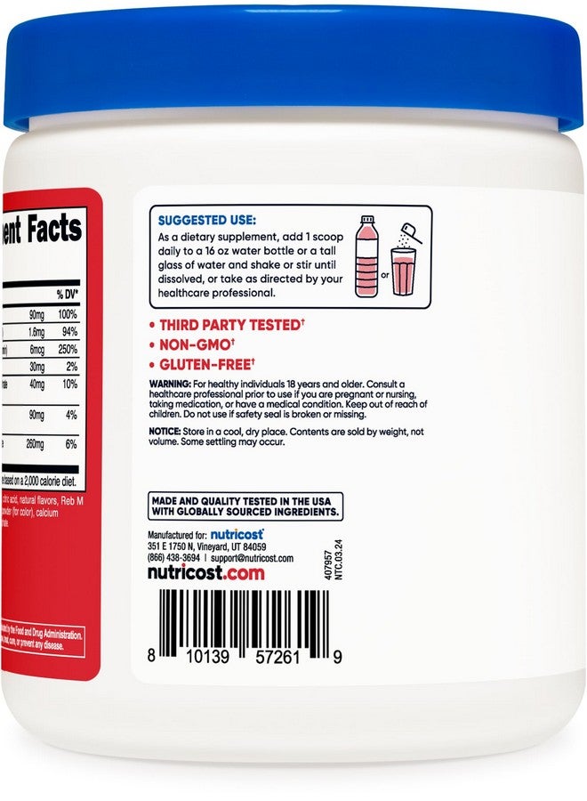 Nutricost Nutricost Electrolyte Complex Powder (120 Servings, Fruit Punch) - Hydration Supplement Drink Mix with Vitamins and Minerals  - Image 4