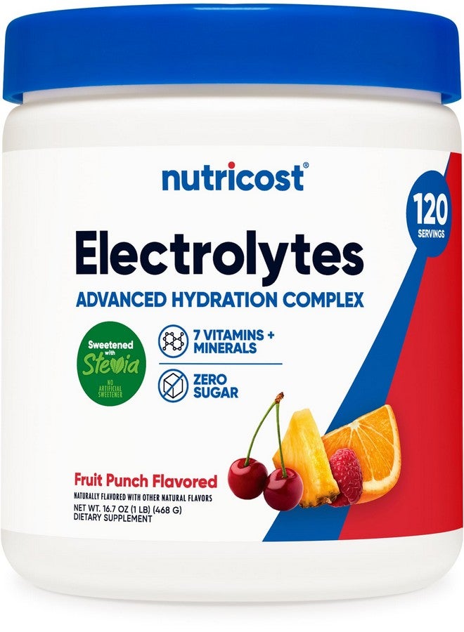 Nutricost Nutricost Electrolyte Complex Powder (120 Servings, Fruit Punch) - Hydration Supplement Drink Mix with Vitamins and Minerals  - Image 1