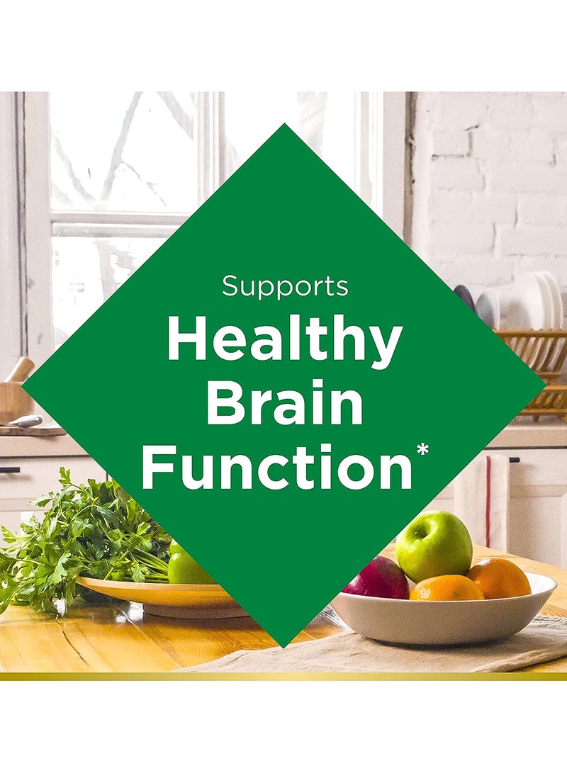 Ginkgo Biloba Memory Support Supplement, Supports Brain Function 120mg 100 Capsules