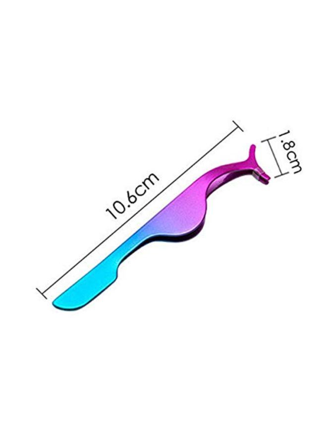 EIAKE False Eyelashes Applicator Tool Eyelash Extension Tweezers Remover Clip Tweezers Nipper (Two Tone Color) - Image 4