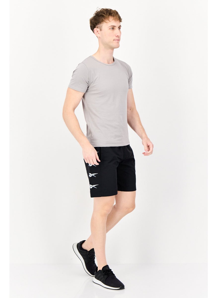 Reebok Men Sportswear Fit Brand Logo Training Short, Black  - Image 4