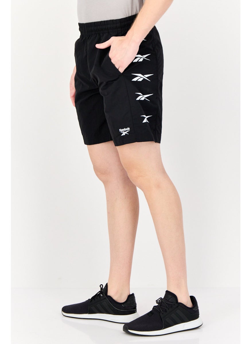 Reebok Men Sportswear Fit Brand Logo Training Short, Black  - Image 2