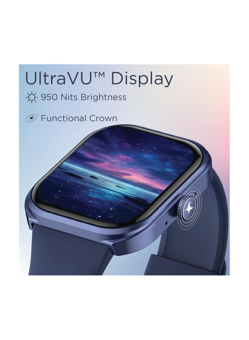 Fastrack Limitless FS2+ Smartwatch|2.01" UltraVU Display|Functional Crown|SingleSync BT Calling|Nitro Fast Charging|110+ Sports Modes|200+ Watchfaces|Upto 7 Day Battery| AI Voice Assitant