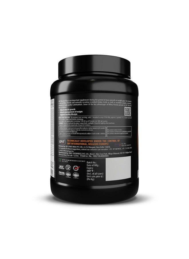 QNT ماسيف ماس غاينر | 2 كجم | شوكولاتة إيرلندية | 13 حصة | 25 جرام بروتين، 5.7 جرام BCAA | يدعم زيادة الوزن، التعافي والقوة - Image 2