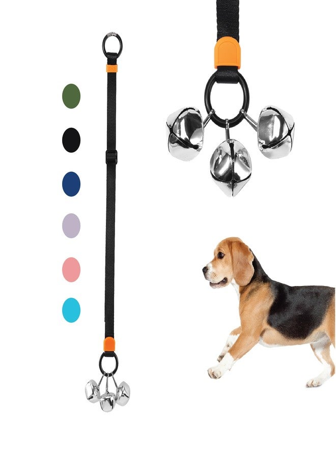 SVD.PET Dog Door Bell with Hanging Ring, Dog Bells to Go Outside for Potty Training, Can Attach to Door Knob or Anywhere Near The Door, Height Adjustable, Loud Jingle Bells for Puppy (Black) - Image 1