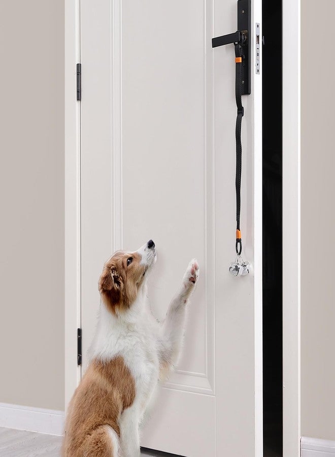 SVD.PET Dog Door Bell with Hanging Ring, Dog Bells to Go Outside for Potty Training, Can Attach to Door Knob or Anywhere Near The Door, Height Adjustable, Loud Jingle Bells for Puppy (Black) - Image 3
