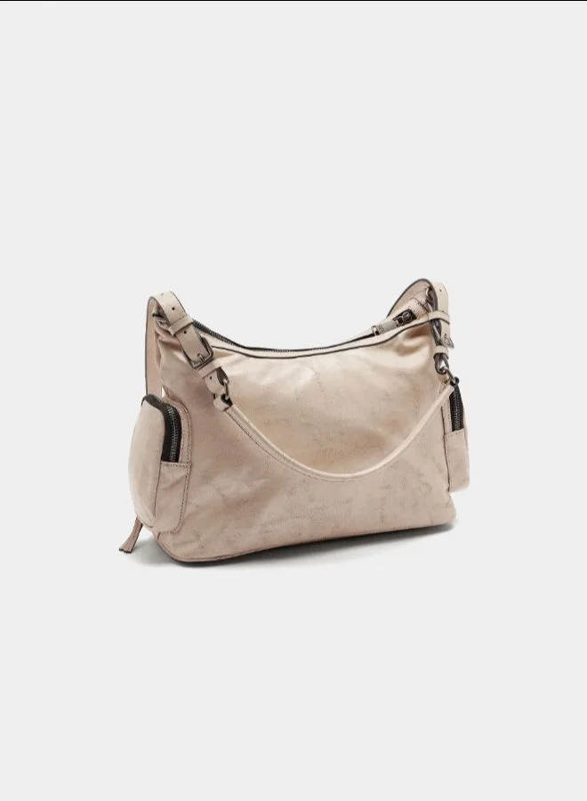 بارفوا حقيبة كتف بتأثير الشغوخة