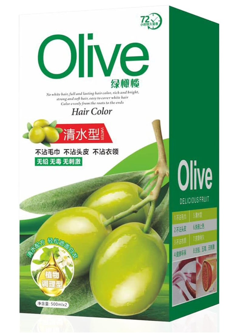 OLIVE Hair Color Cream Natural Black 500x2 ml  - Image 3
