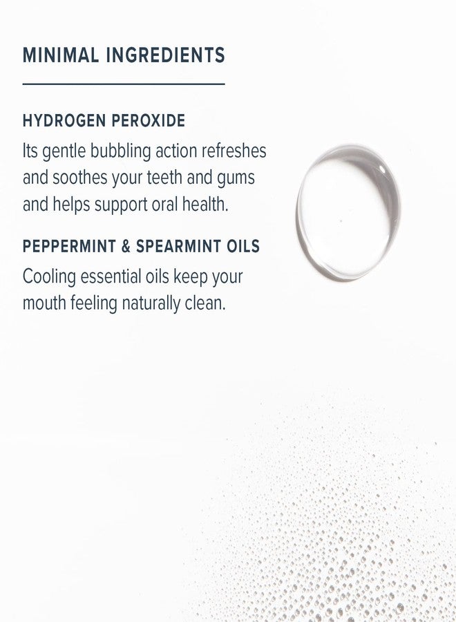 Heritage Store Hydrogen Peroxide Mouthwash, Daily Oral Care, Fresh Mint Mouth Wash - Gentle Bubbling Action for Clean Healthy Gums and a Fresh Mouth, Sweetened w/Xylitol, Cool Wintermint Flavor, 16oz - Image 3