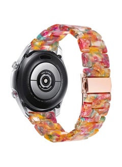 DEALELE Bands Compatible with Samsung Galaxy Watch 46mm / Galaxy 3 45mm / Huawei Watch GT5 / GT5 Pro / 4/4 Pro / GT4 / 3/3 Pro / GT3 46mm, 22mm Colorful Resin Strap for Women Men, Rainbow candy  - Image 2