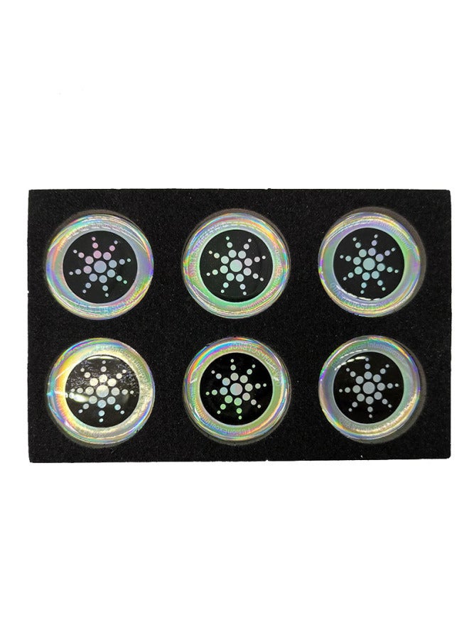 Shield Mobile Phone Computer Anti-radiation Stickers Shield Silver Round Household Appliances Stickers A Box Of 6-Color:Color - Image 4