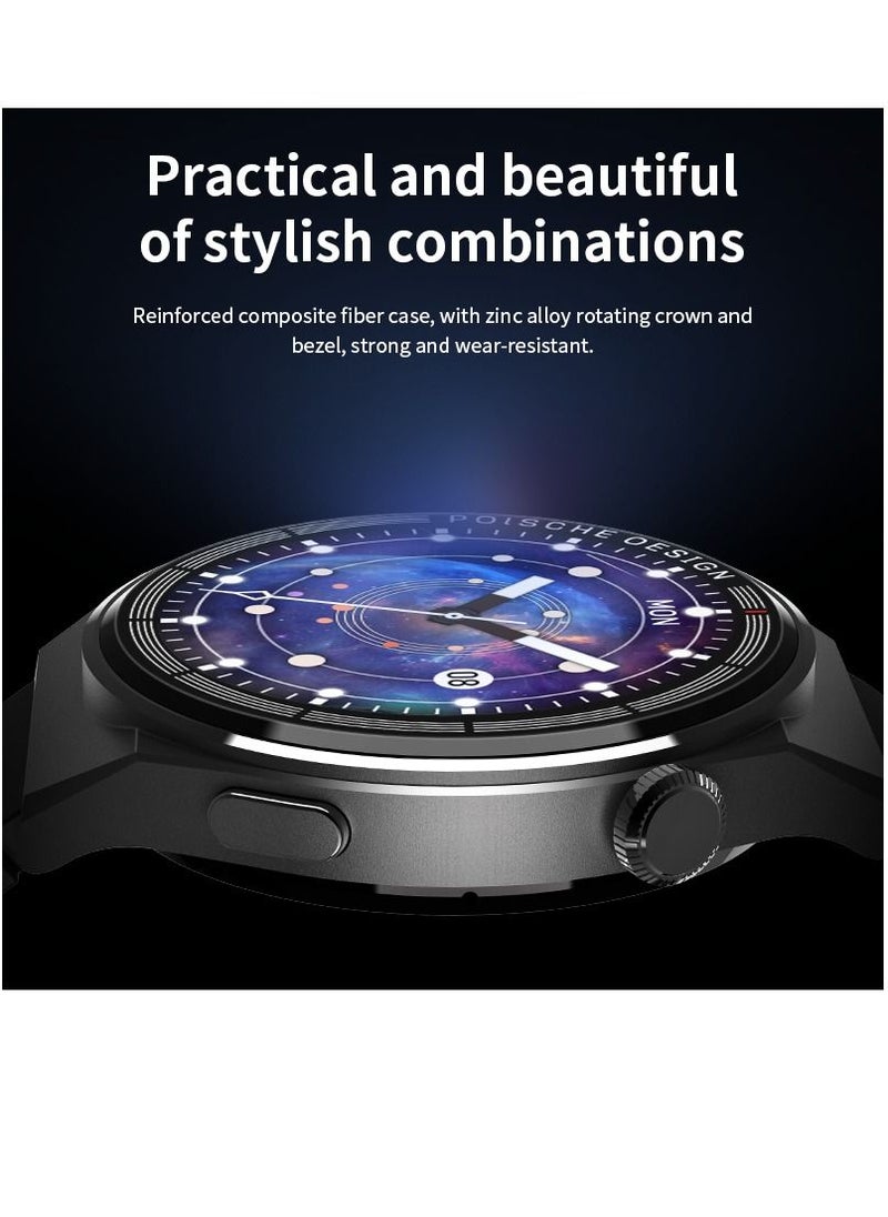 Generic - Porsche Design GT3 Max Round Smartwatch Men 1.45 HD Color Screen , Multifunction NFC, Voice Assistant - Image 1