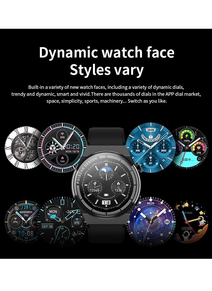 Generic - Porsche Design GT3 Max Round Smartwatch Men 1.45 HD Color Screen , Multifunction NFC, Voice Assistant - Image 1
