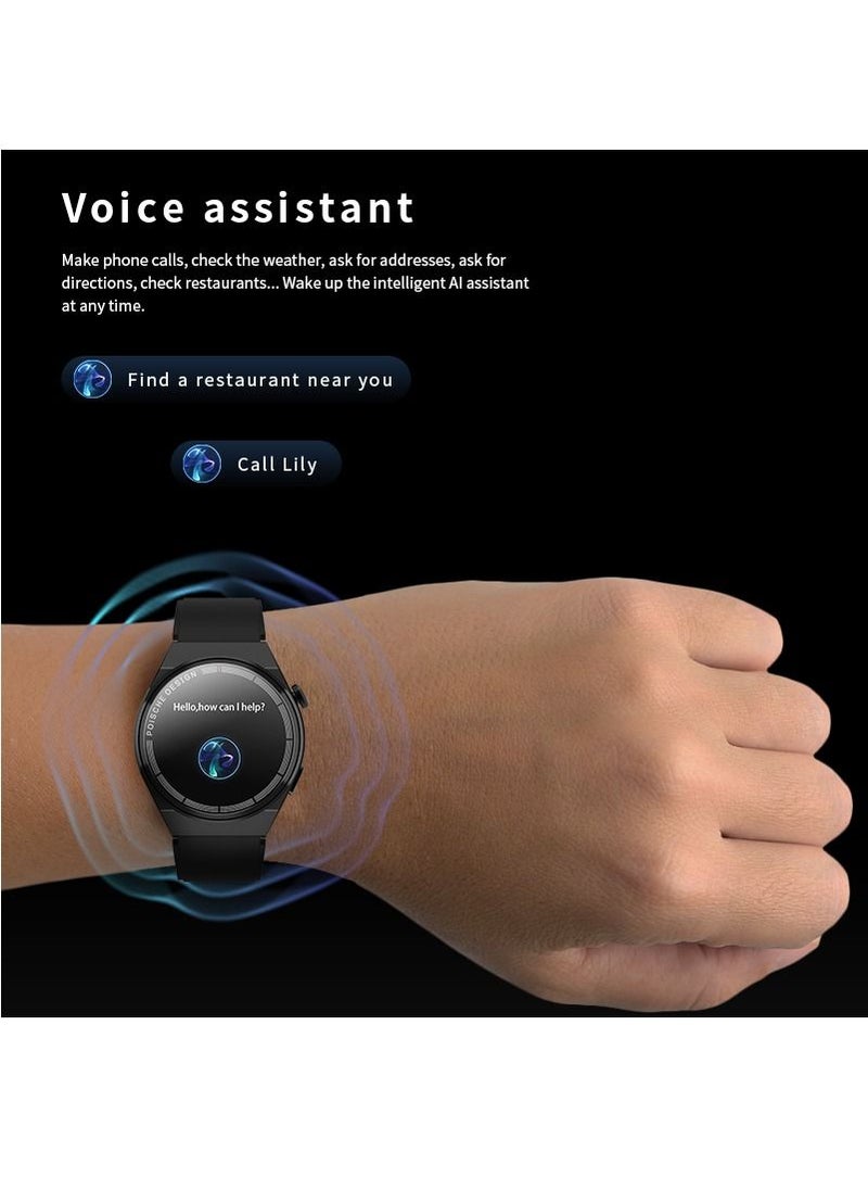 Generic - Porsche Design GT3 Max Round Smartwatch Men 1.45 HD Color Screen , Multifunction NFC, Voice Assistant - Image 1
