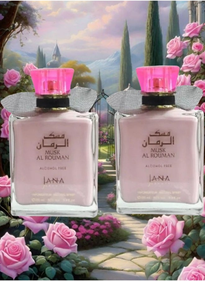 مسك - 2 قطع عطر مسك الرومان للنساء 100 مل - Image 1